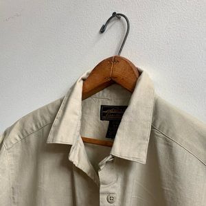 SOLD Eddie Bauer Linen/Cotton Button down shirt